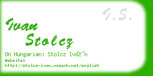 ivan stolcz business card